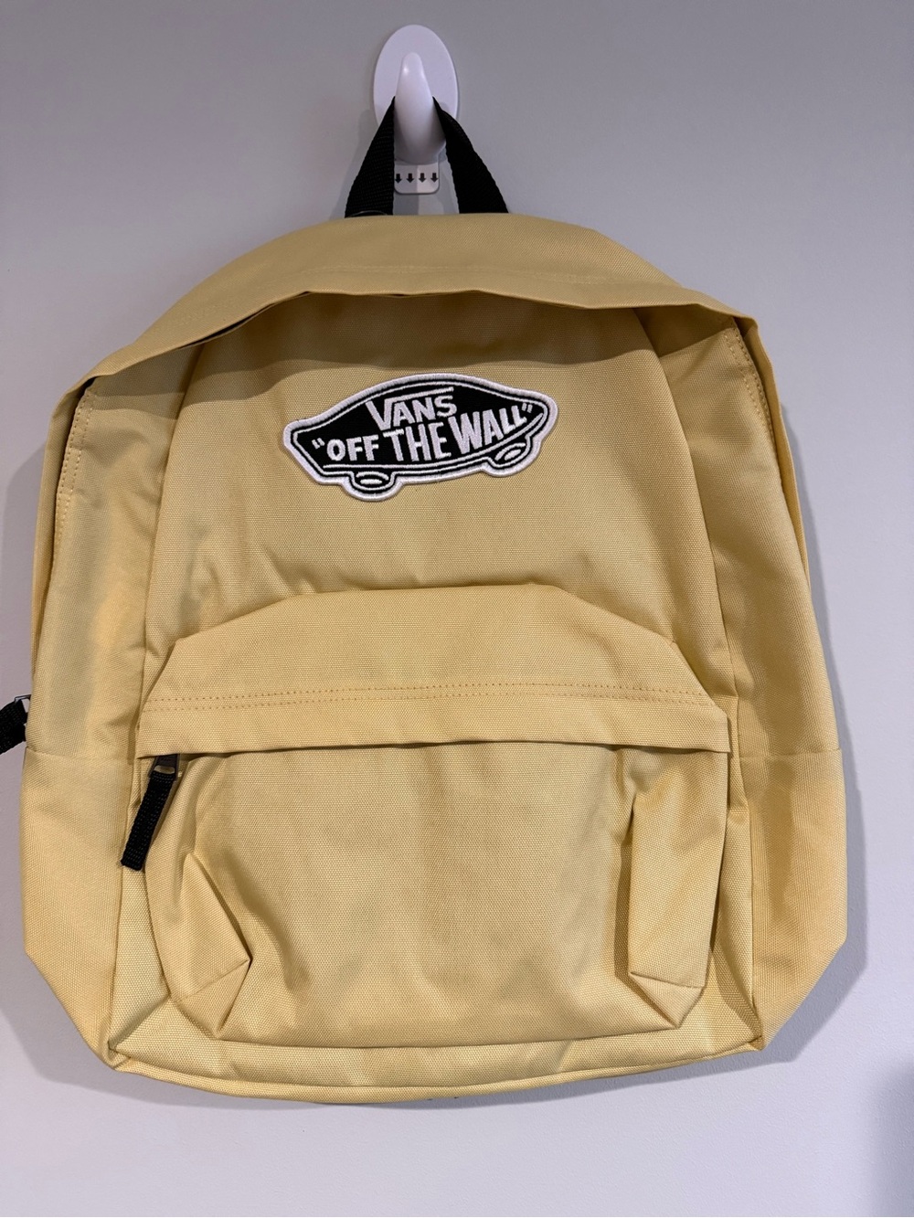 Vans Light Yellow 'Off The Wall' Logo Backpack